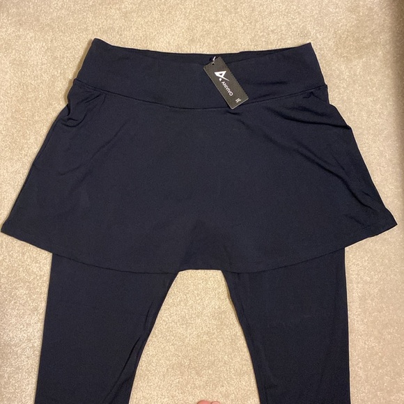 Anivivo Black Skirted Leggings Size 3XL NWT - Picture 2 of 13